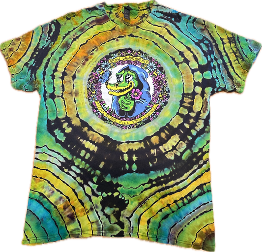 Grow Wings and Fly Matt Gawiak Tribute Tie-Dye T-Shirt ::Size Large::