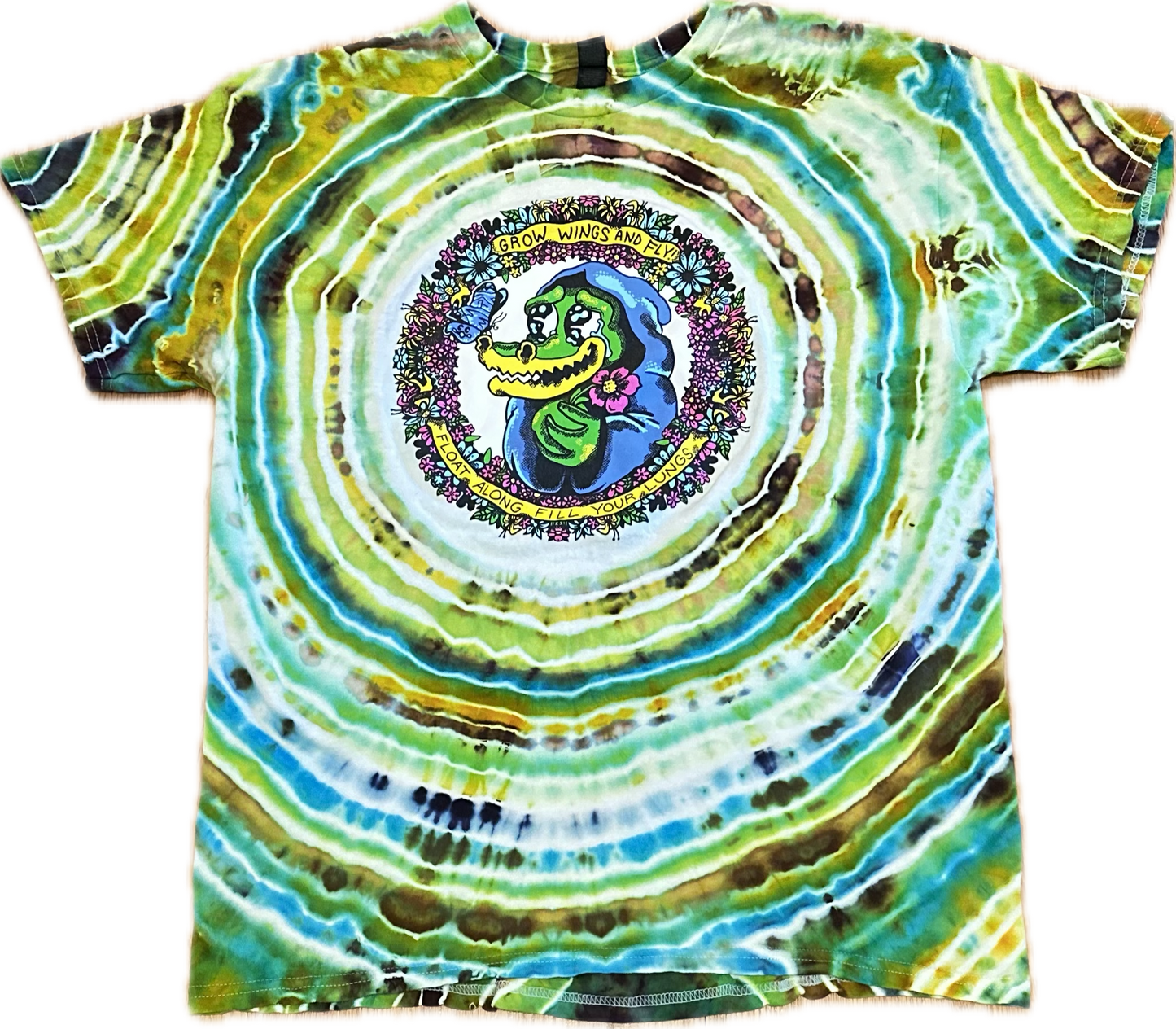 Grow Wings and Fly Matt Gawiak Tribute Tie-Dye T-Shirt ::Size Large::