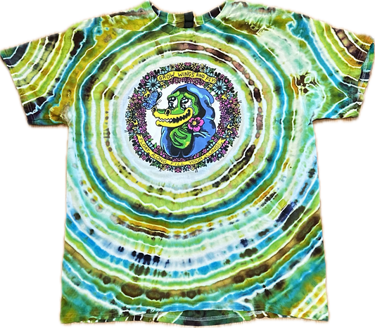 Grow Wings and Fly Matt Gawiak Tribute Tie-Dye T-Shirt ::Size Large::