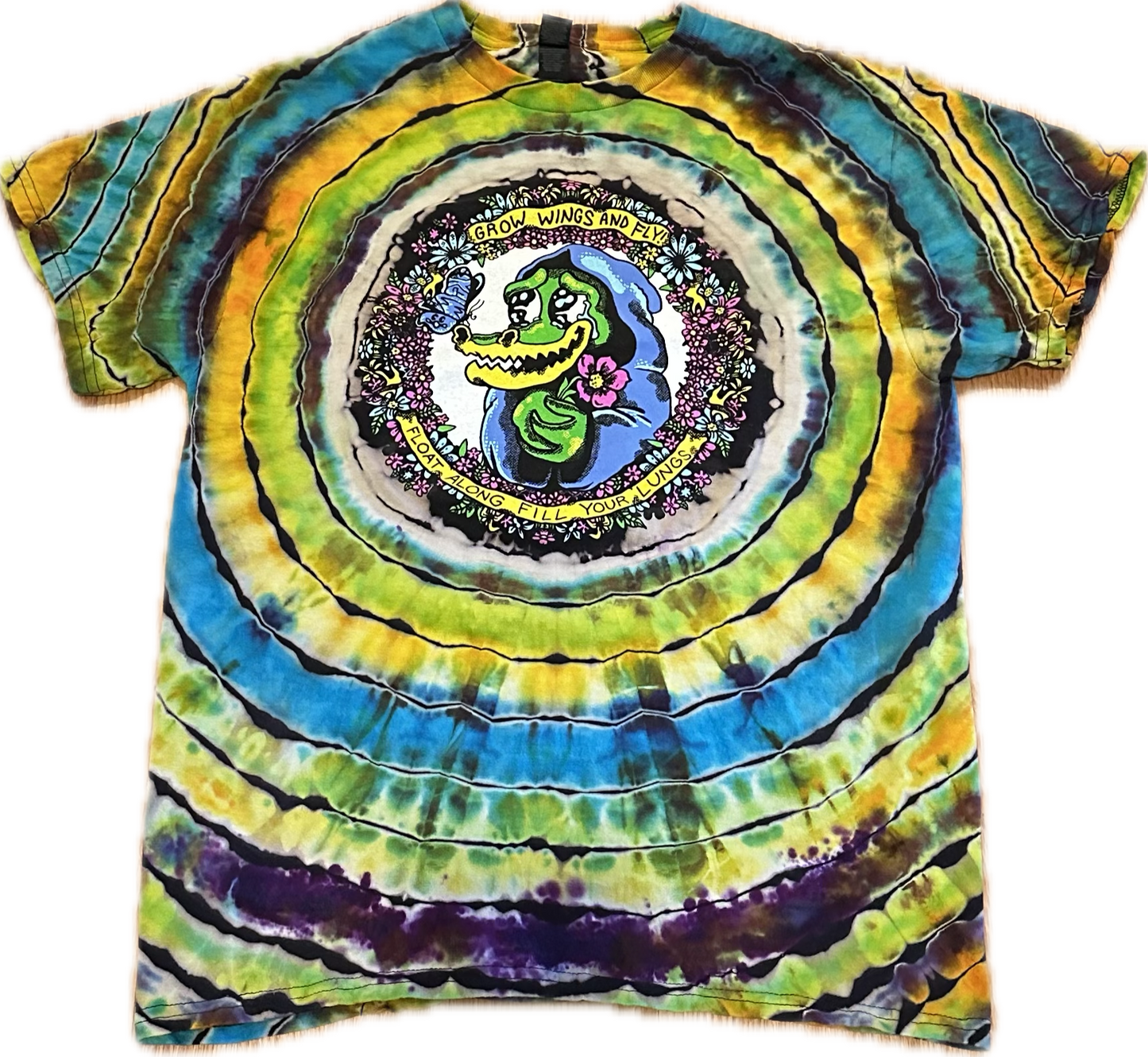 Grow Wings and Fly Matt Gawiak Tribute Tie-Dye T-Shirt ::Size Medium::