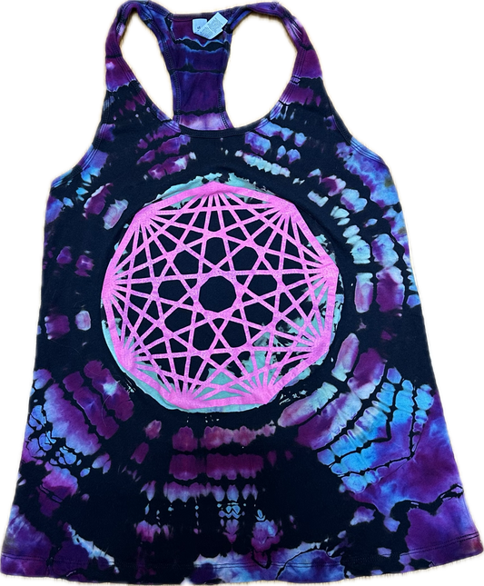::LARGE:: King Gizzard Nonagon Infinity Tie-Dye Tank Top