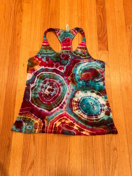 Geode Ice Tie Dye Racer Back Tank Top ::LARGE::