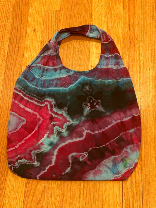 Geode Ice Tie Dye Stuffable Tote Bag