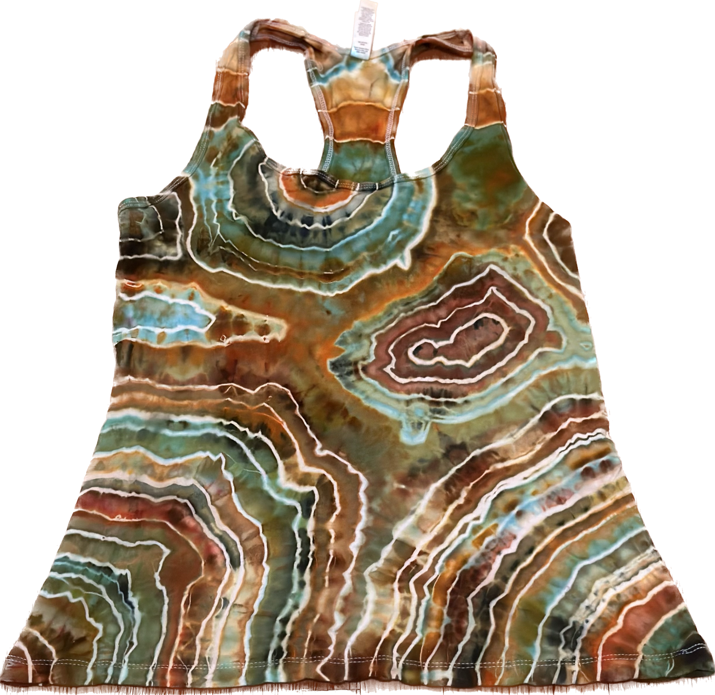 Geode Ice Tie Dye Racer Back Tank Top ::SMALL::