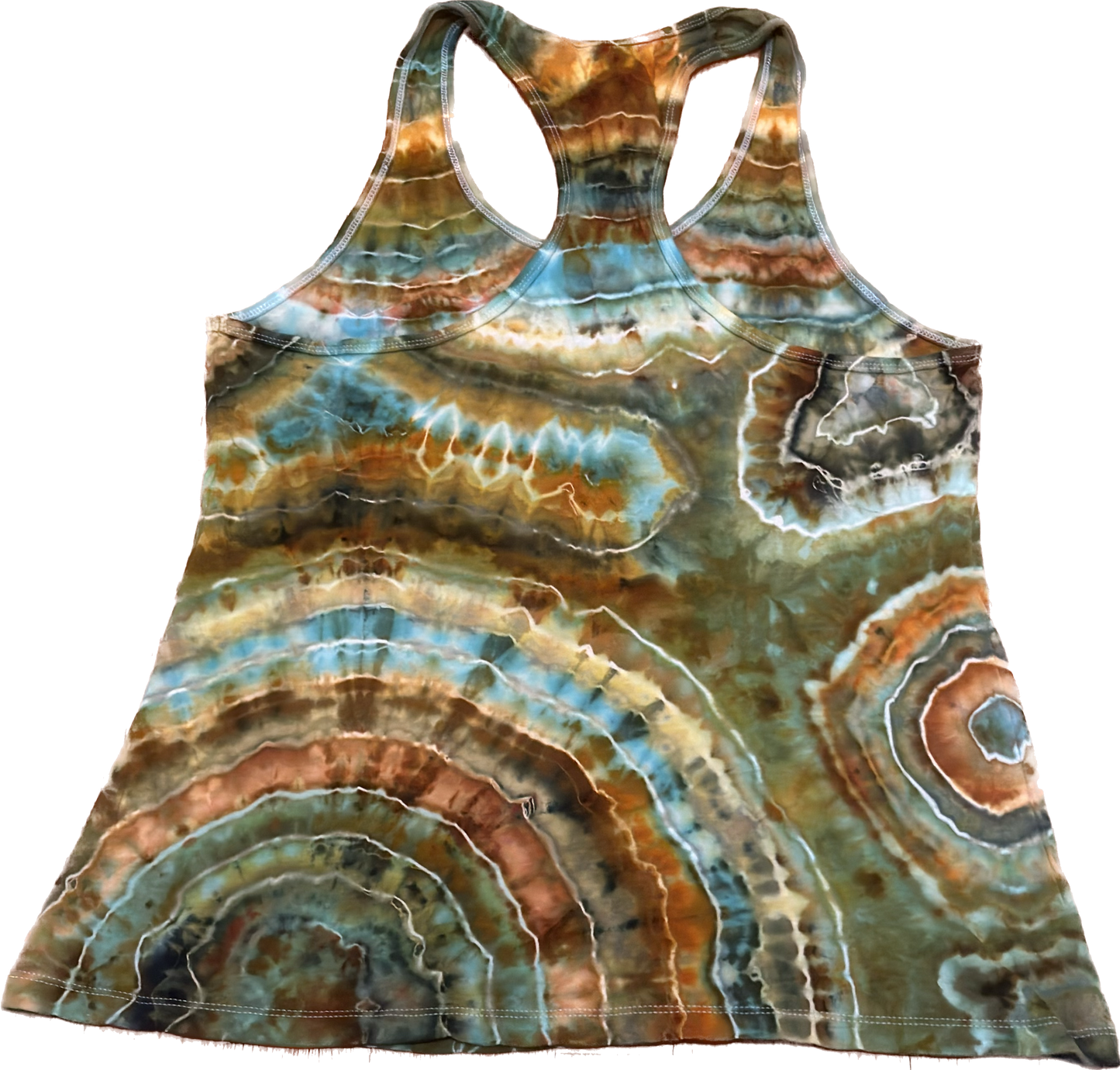 Geode Ice Tie Dye Racer Back Tank Top ::EXRTA LARGE::