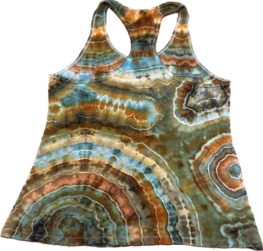 Geode Ice Tie Dye Racer Back Tank Top ::EXRTA LARGE::