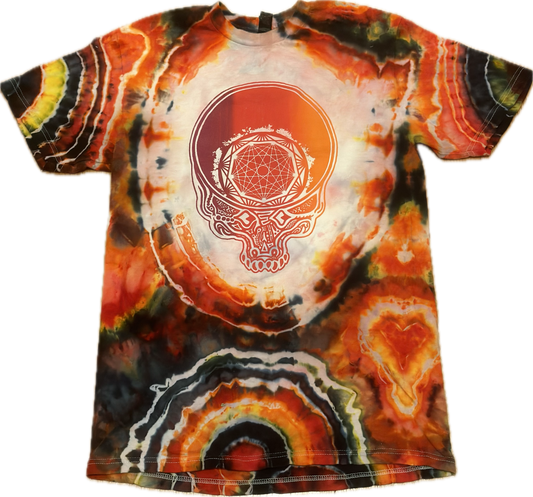 Nonagon Gator Stealie Geode Ice Tie Dye ::MEDIUM:: 1