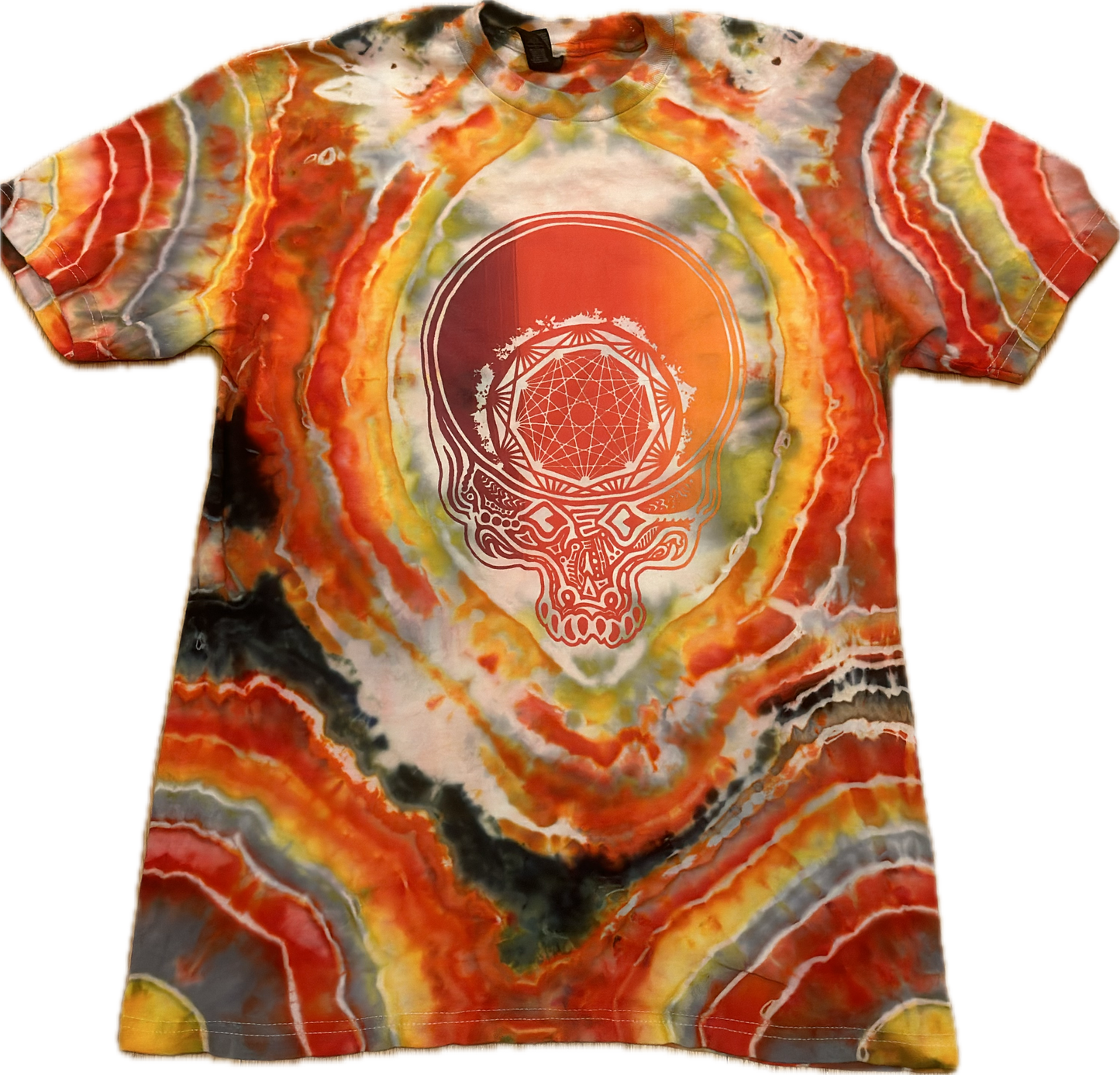 Nonagon Gator Stealie Geode Ice Tie Dye ::MEDIUM:: 2