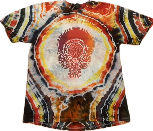 Nonagon Gator Stealie Geode Ice Tie Dye ::LARGE::