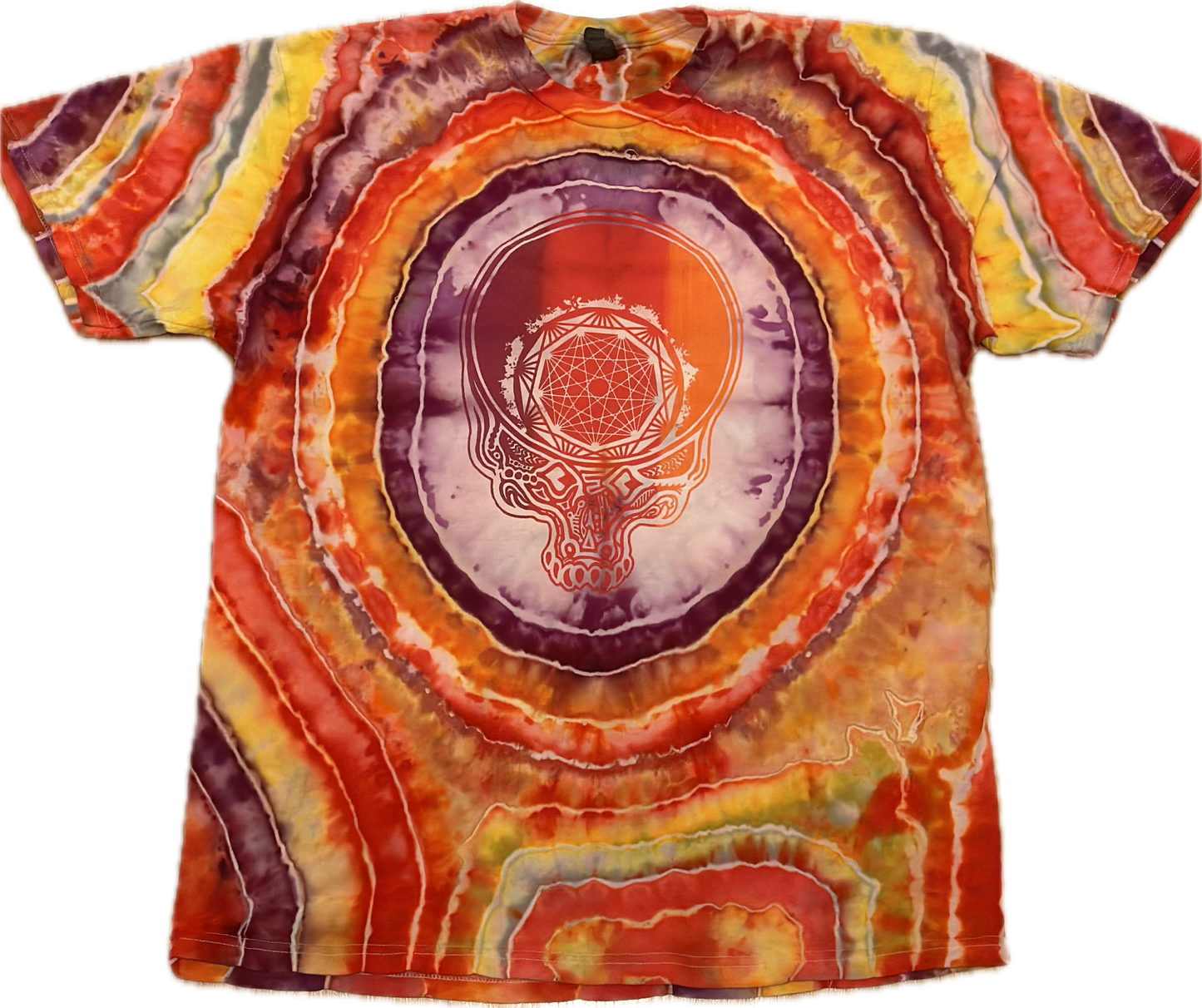 Nonagon Gator Stealie Geode Ice Tie Dye ::XL::