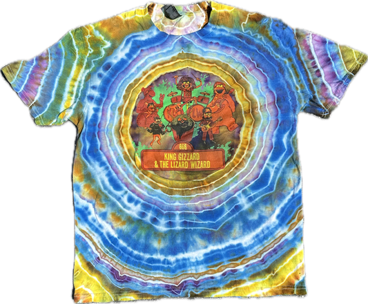 King Gizz Muppets Band Geode Ice Tie Dye ::Large::