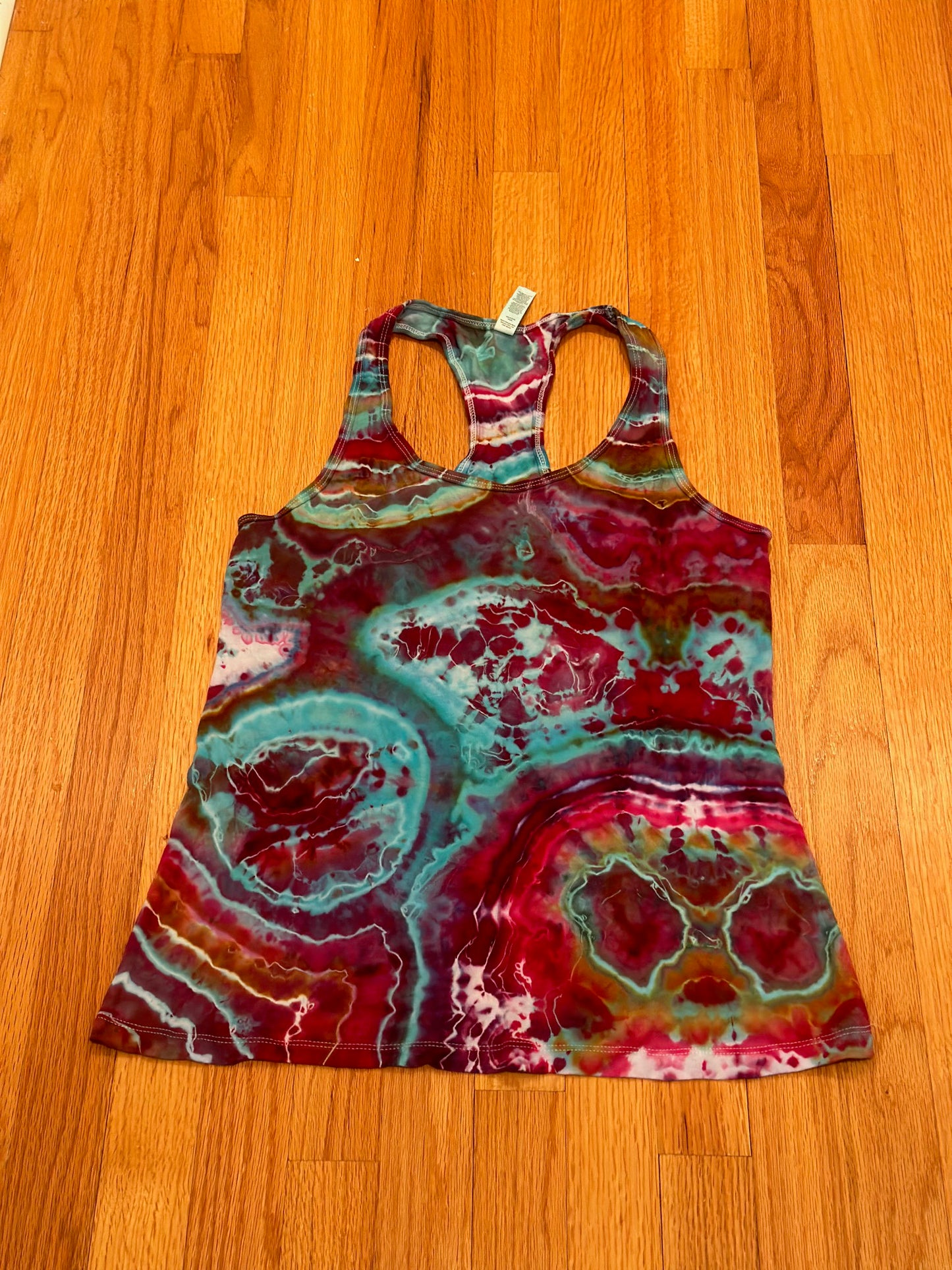 Geode Ice Tie Dye Racer Back Tank Top ::MEDIUM::