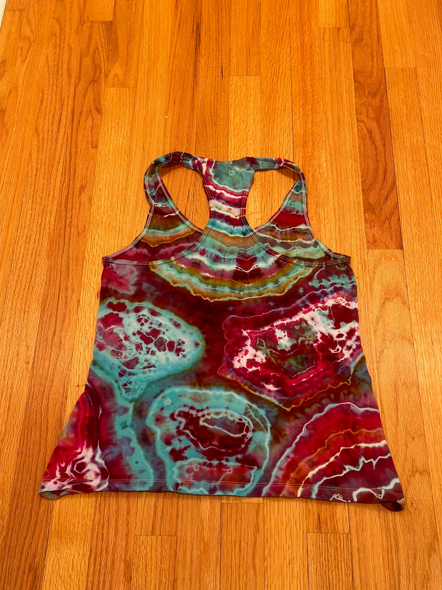 Geode Ice Tie Dye Racer Back Tank Top ::MEDIUM::