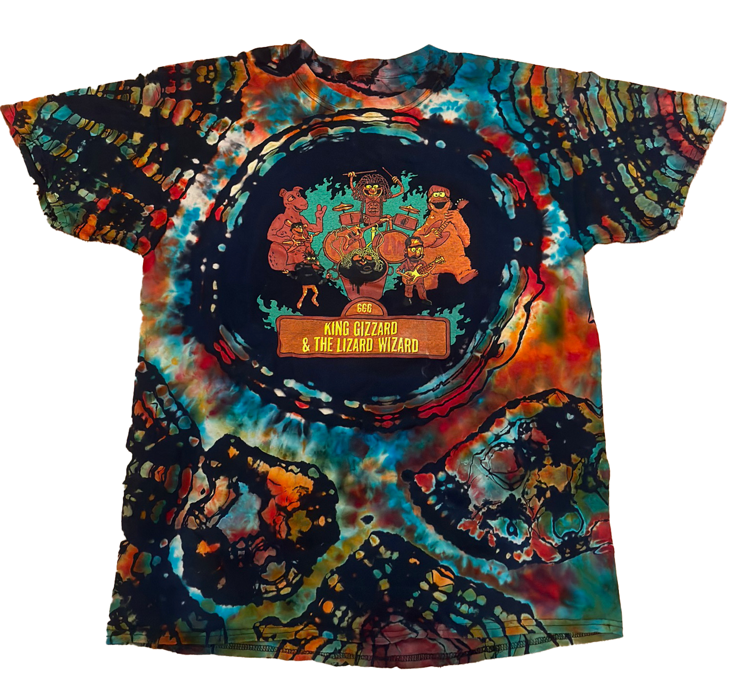 King Gizz Muppets Band Geode Ice Tie Dye ::LARGE::