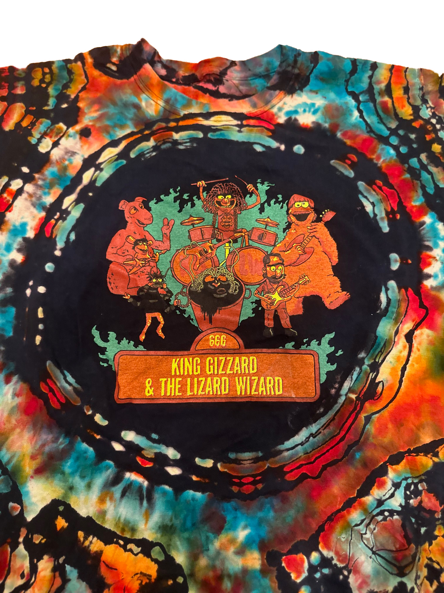 King Gizz Muppets Band Geode Ice Tie Dye ::LARGE::