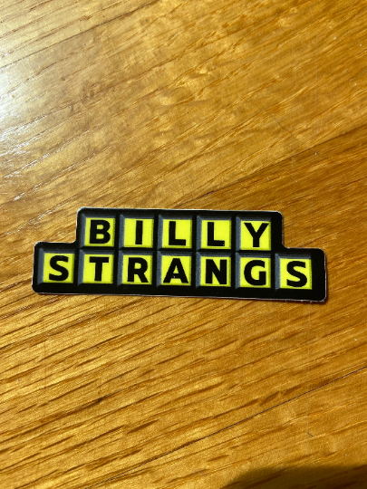 Billy Strangs Waffle House Themed Billy Strings Vinyl Sticker