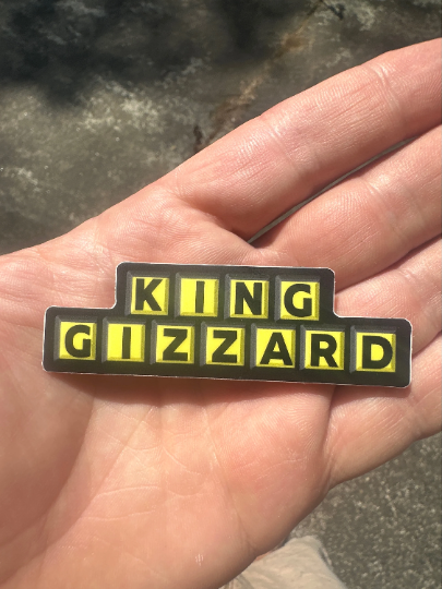 King Gizzard Waffle House King Gizz Vinyl Sticker