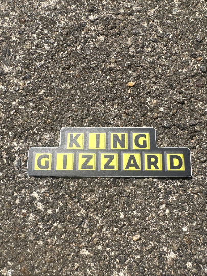 King Gizzard Waffle House King Gizz Vinyl Sticker