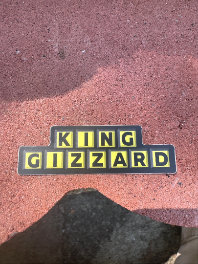 King Gizzard Waffle House King Gizz Vinyl Sticker