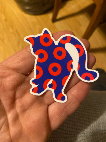 Donut Cat Butt Cat Phish Phan Vinyl Sticker