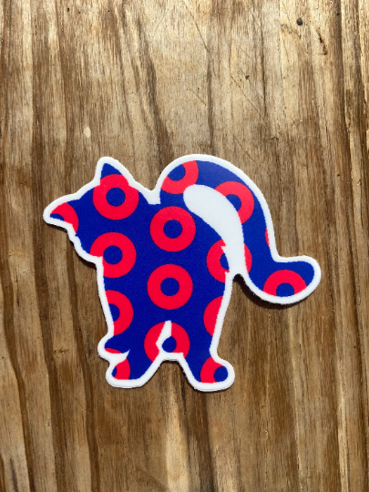 Donut Cat Butt Cat Phish Phan Vinyl Sticker