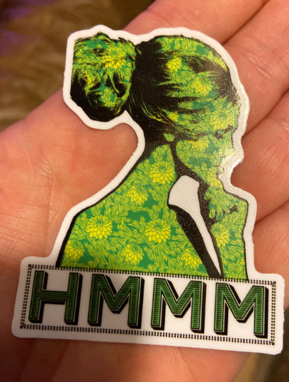 The Hmmm Vinyl Sticker