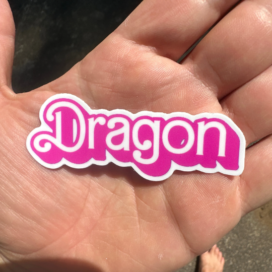 King Gizzard Dragon PetroDragonic Apocalypse Barbie Themed Vinyl Sticker