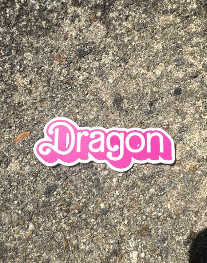 King Gizzard Dragon PetroDragonic Apocalypse Barbie Themed Vinyl Sticker